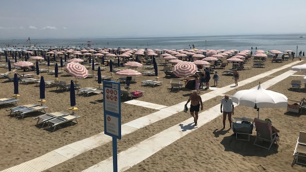 Lignano beach (archive image) (Bild: Martin Grob)