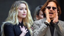 Die ehemaligen Eheleute Amber Heard und Johnny Depp stehen nun vor Gericht. (Bild: APA/AFP/DANIEL LEAL-OLIVAS, krone.at-Grafik)