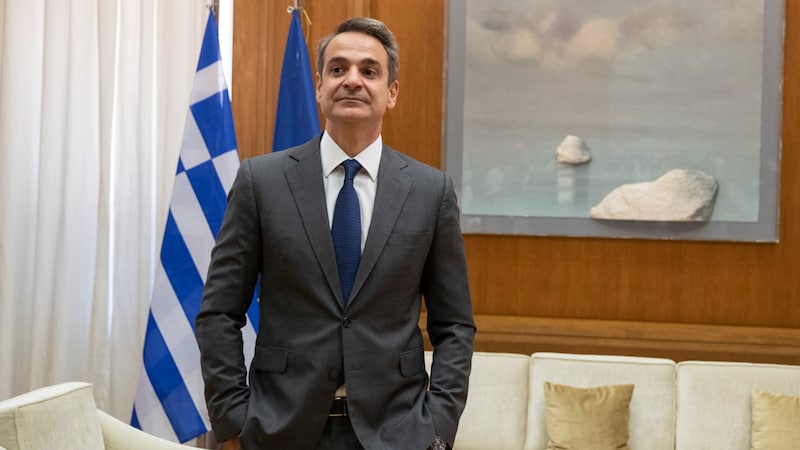 Der griechische Premierminister Kyriakos Mitsotakis (Bild: AP)