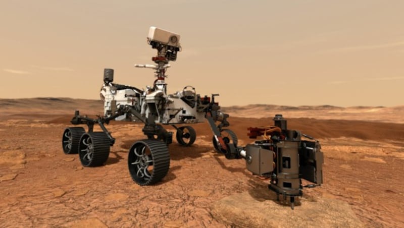 Der Rover „Perseverance“ (Bild) landet am 18. Februar 2021 auf dem Mars. (Bild: AFP/NASA)