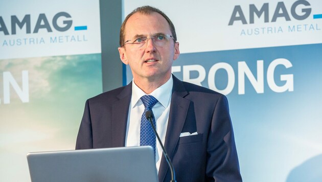 Gerald Mayer ist Vorstandschef der AMAG. (Bild: AMAG Austria Metall AG/APA-Fotoservice/Juhasz)