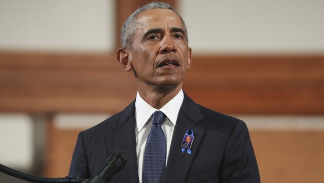 Der frühere US-Präsident Barack Obama hielt eine Trauerrede für den verstorbenen Bürgerrechtsaktivisten und Abgeordneten John Lewis. (Bild: AFP)