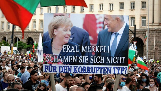 Bulgariens Premierminister Boyko Borissow wird Korruption vorgeworfen (Bild: The Associated Press)