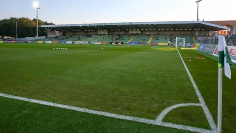 Das Pappelstadion, die einstige Heimstätte des SV Mattersburg (Bild: APA/EXPA/THOMAS HAUMER)