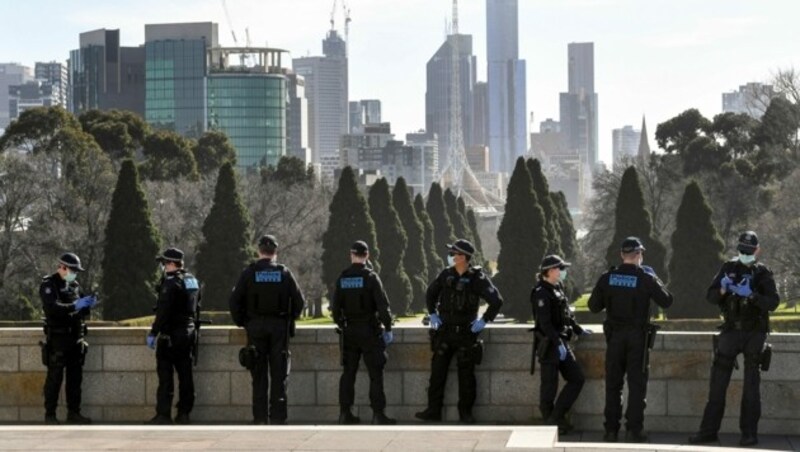 Wegen der steigenden Infektionszahlen hat die Regierung im australischen Bundesstaat Victoria den Katastrophenzustand ausgerufen. (Bild: AFP)