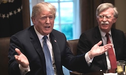 Von 2018 bis 2019 war John Bolton (r.) der nationale Sicherheitsberater von US-Präsident Donald ...