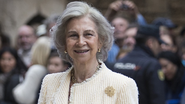 Spain's former queen Sofia (Bild: AFP)
