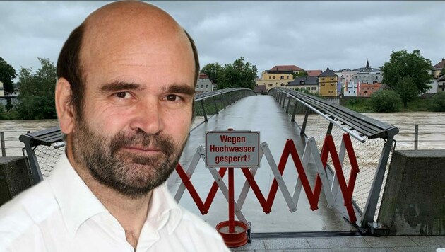 Hochwasser-Experte Hans Wiesenegger leitet den Hydrografischen Dienst im Bundesland Salzburg. (Bild: Stadt Oberndorf, Hydrografischer Dienst Salzburg)