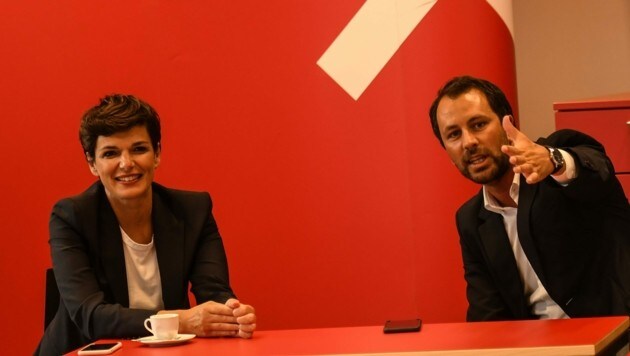 Seite an Seite: SPÖ-Bundesparteichefin Pamela Rendi-Wagner und der Tiroler Landesparteiobmann Georg Dornauer. (Bild: LIEBL Daniel | zeitungsfoto.at)