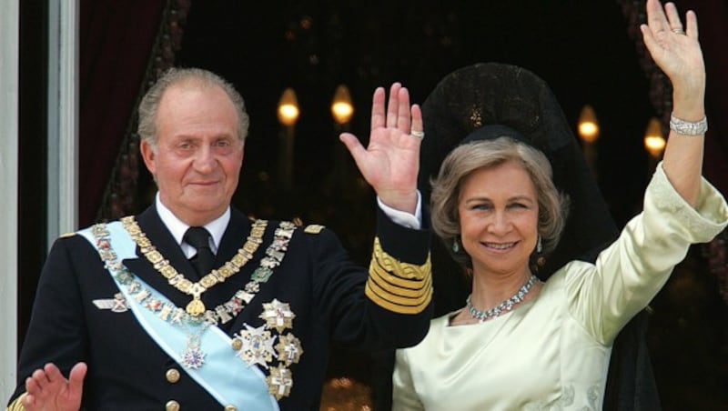 Altkönig Juan Carlos of Spain und Altkönigin Sofia (Bild: AFP)