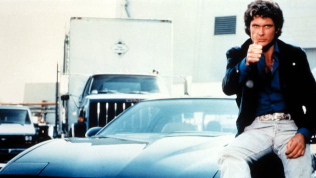 David Hasselhoff in der Kultserie „Knight Rider“ (1982-1986) (Bild: Everett Collection / picturedesk.com)