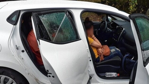 The smugglers were caught with refugees in their car in Hungary and sentenced. (Bild: Polizei Ungarn)