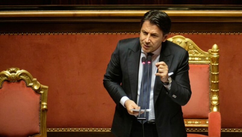 Italiens Premierminister Giuseppe Conte (Bild: AP/Mauro Scrobogna/LaPresse)