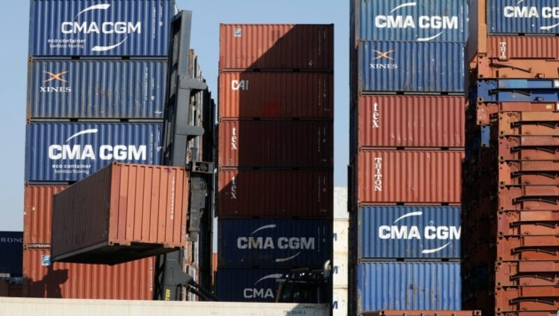 Container im Hamburger Hafen (Bild: AFP)