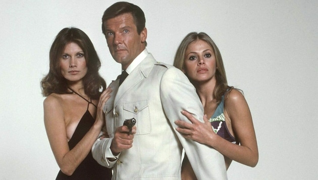 Roger Moore als 007 in „Der Mann mit dem goldenen Colt“ (Bild: apa/dpa)