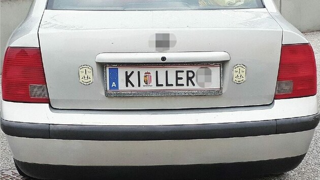 Die Buchstabenkombination „LLER“ hat nur im Bezirk Kirchdorf Sinn. Womöglich sitzt aber eh ein sicherer Fahrer drin. (Bild: geh)