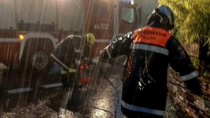 Einsatz in Polling. (Bild: zeitungsfoto.at)