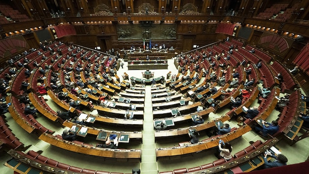 Das italienische Parlament (Bild: AFP/PALAZZO CHIGI PRESSS OFFICE)