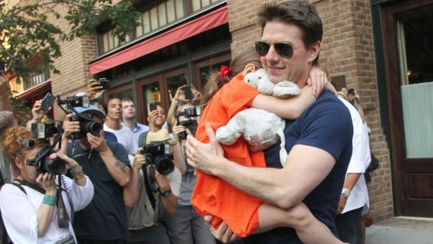 Tom Cruise mit Tochter Suri im Jahr 2012 (Bild: AFP)