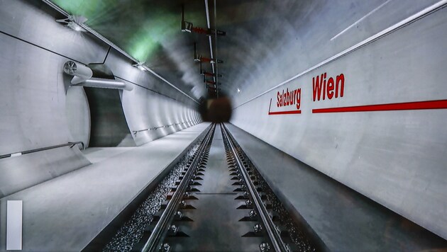 Eine erste Visualisierung des geplanten Flachgautunnels (Bild: Tschepp Markus)