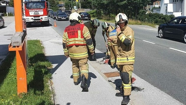 Feuerwehr im Einsatz (Bild: FF Neukirchen)