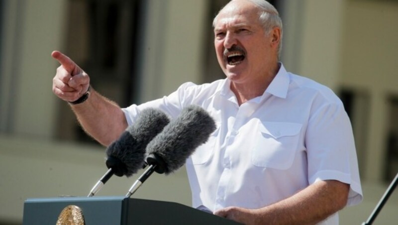 Weißrusslands Präsident Alexander Lukashenko (Bild: AP)