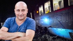 Christoph Fälbl ist ehemaliges ÖBB-Testimonial. In der Nacht auf Montag verunglückte ein Railjet, in dem er saß. (Bild: picturedesk.com, BFV MU, krone.at-Grafik)