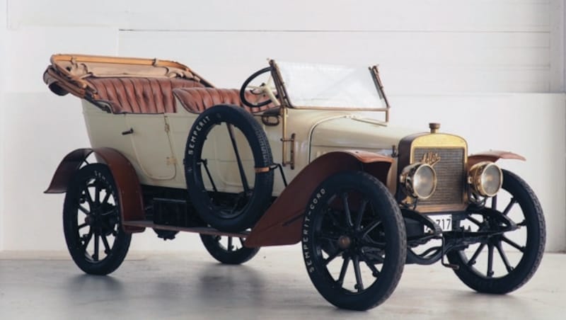 Ein rares Relikt aus der Frühzeit der österreichischen Automobilgeschichte: Der einzige bekannte überlebende „Austro-Adler“. (Bild: Dorotheum)