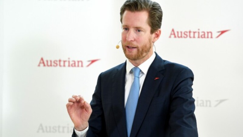 AUA-CEO Alexis von Hoensbroech hat auf Bitten des Finanzministers die Bonuszahlungen „freiwillig zurückgelegt“. (Bild: APA/ROLAND SCHLAGER)