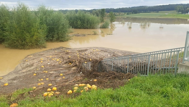 Schon im letzten Jahr sorgten Überflutungen nach Unwettern in Grieselstein (Bezirk Jennersdorf) für schwere Schäden. (Bild: APA/BFKDO-JE.AT)