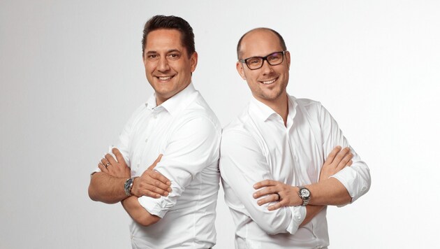 Wurden erneut als WK-Obleute bestätigt: Die Unternehmer Alois Rainer (li.) und Mario Gerber (Bild: WK Tirol)