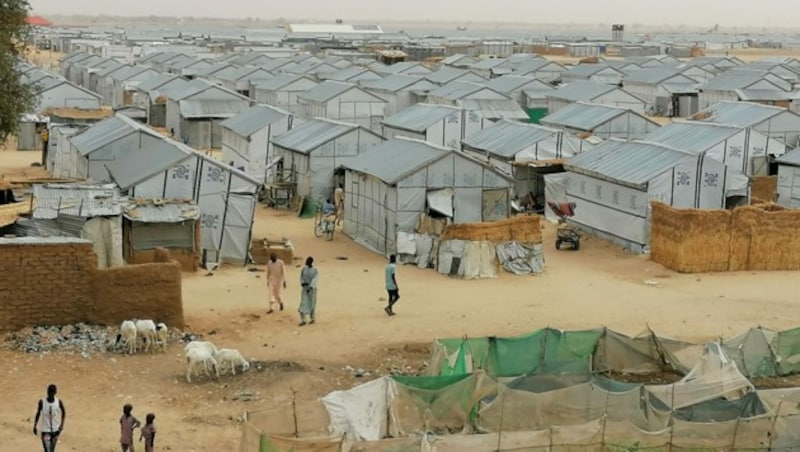 Camp in Maiduguri (Nigeria) (Bild: AFP)