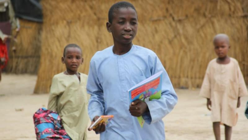 Kinder im Flüchtlingscamp in Nigeria (Bild: AFP)