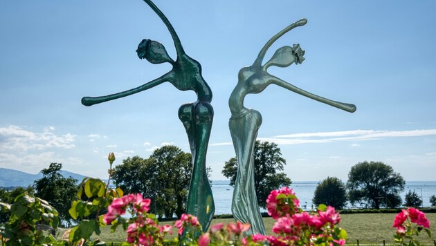 Diese Skulpturen wurden schon in Venedig ausgestellt (Bild: zvg/Nonos)