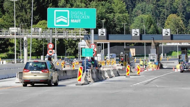 Die Mautstelle Gleinalm auf der Pyhrnautobahn A9 (Bild: Christian Jauschowetz)