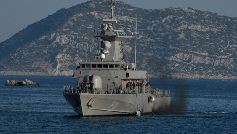 Ein griechisches Boot auf Patrouillenfahrt (Bild: Louisa GOULIAMAKI/AFP)