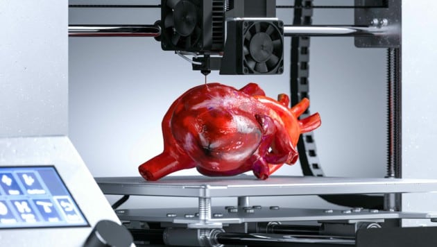 Durch die neue Technik können sogar Organe (wie ein Herz) hergestellt werden! (Bild: ©ekostsov - stock.adobe.com)