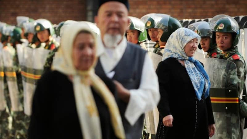 Die muslimische Minderheit der Uiguren wird in China verfolgt und unterdrückt. (Bild: AFP)