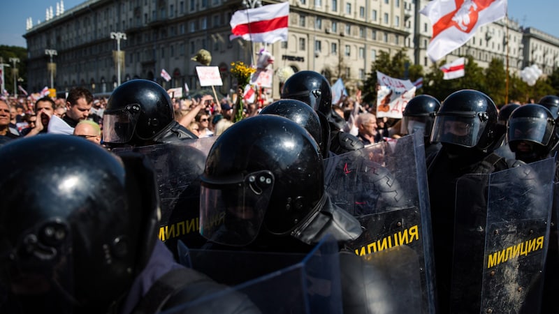 Der Ausgang der Präsidentenwahl vom 9. August 2020 mit der Bestätigung Lukaschenkos im Amt hatte zu Massenprotesten geführt. (Bild: AFP)