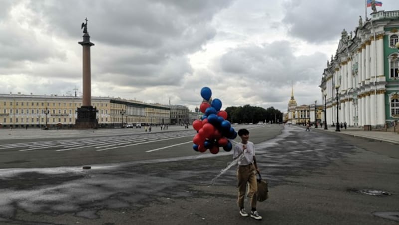 Auch in St. Petersburg ist das öffentliche Leben derzeit sehr ruhig. In ganz Russland werden aktuell pro Tag etwa 5000 Neuinfektionen registriert. (Bild: AFP )