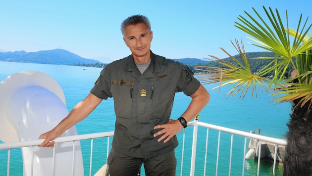 Stefan Lekas ist stellvertretender Militärkommandant. Auf der Landesverteidigungsakademie absolvierte er auch zwei Masterstudien. (Bild: Kamerawerk/Evelyn Hronek)