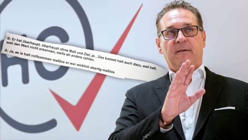 Wird schwer belastet: Heinz-Christian Strache (Bild: APA, zvg, Krone KREATIV)