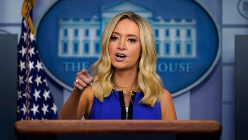 Trumps Sprecherin Kayleigh McEnany (Bild: AP)