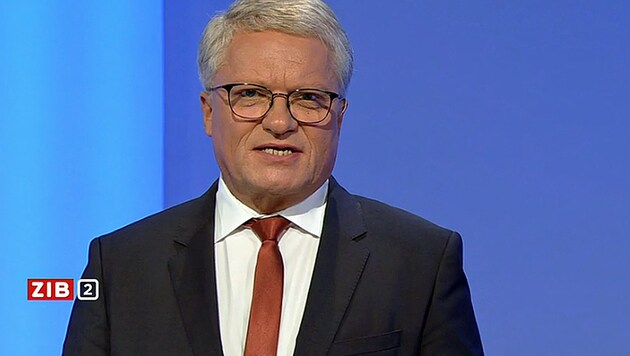 Der Linzer Bürgermeister Klaus Luger in der „ZiB 2“ (Bild: ORF)