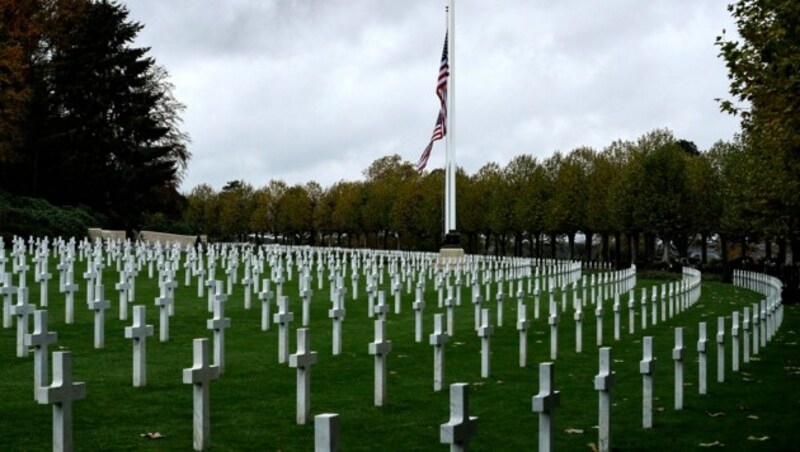 Gräber von gefallenen US-Soldaten in Belleau, Frankreich (Bild: APA/AFP/Geoffroy VAN DER HASSELT)