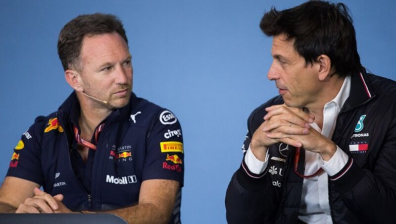 Christian Horner (li.) und Toto Wolff (Bild: GEPA )