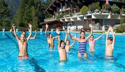 Gute Stimmung an den letzten Tagen im Freibad Unken (Bild: Kerstin Joensson)