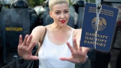 Die verschwundene Oppositionelle Maria Kolesnikowa soll bei der Festnahme ihren weißrussischen Pass zerrissen haben. (Bild: stock.adobe.com, AFP, Krone KREATIV)