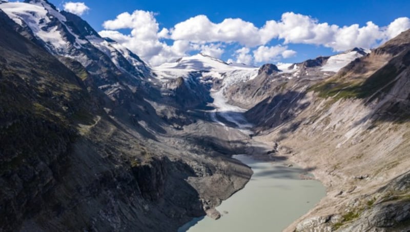 Die Pasterze am Fuße des Großglockners ist der größte Gletscher Österreichs und der längste der Ostalpen. Hier eine Aufnahme vom 21. August 2020. (Bild: APA/EXPA/ JOHANN GRODER)