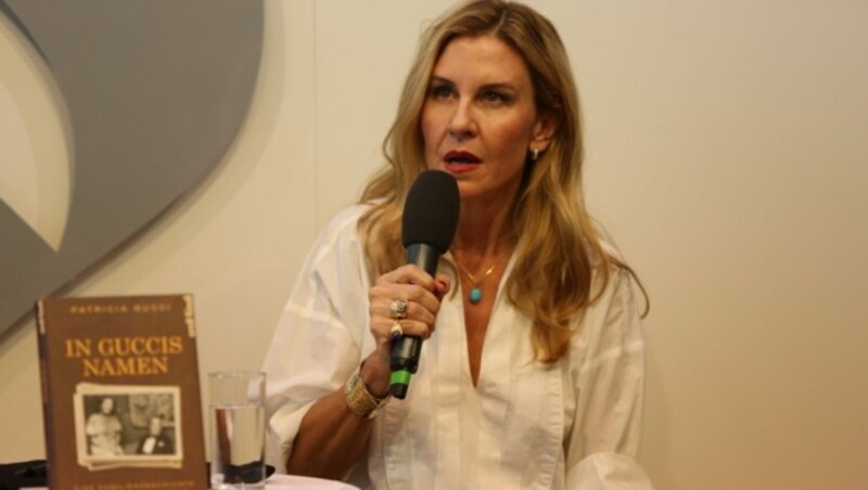 Patricia Gucci stellt ihr Buch „In Guccis Namen“ bei der Frankfurter Allgemeinen auf der Buchmesse Frankfurt vor. (Bild: Vergau, Susannah V. / Action Press / picturedesk.com)